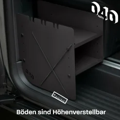 040 Parts Black Schuhregal - VW T7