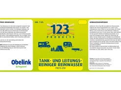 123 Products Frischwassertank- und Rohrreiniger - 1 Liter
