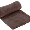 150 x 125 cm Fleece Decke - Brown