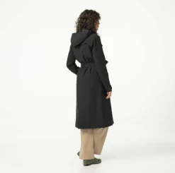 AGU Trench Coat Long Damen Regenjacke - Black