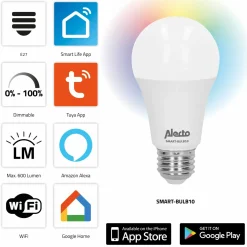 Alecto SMART-BULB10 4-PACK Smarte WLAN-Lampe