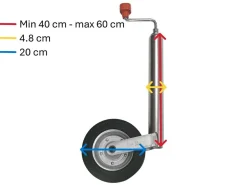 AL-KO Compact 48mm Deichselstützrad