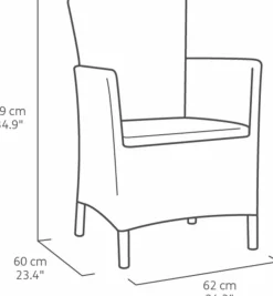 Allibert Iowa 2 Personen Balkonset - Graphit