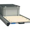 Alu 120x40 cm Heckauszug mit 2 Boxen mit Deckel und Multiplex