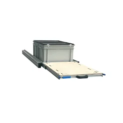 Alu 120x40 cm Heckauszug mit 2 Boxen mit Deckel und Multiplex