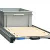 Alu 120x40 cm Heckauszug mit 1 offene Box und Multiplex platte