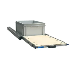 Alu 120x40 cm Heckauszug mit 1 offene Box und Multiplex platte
