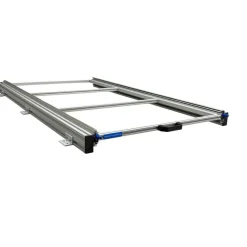 Aluminium 120 x 60 cm Heckauszug mit 5 offenen Boxen