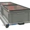 Aluminium Schiebeframe 120x40 cm mit 2 Boxen und Deckel