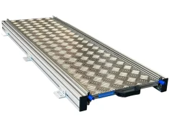 Aluminium 120x30 cm Camper Schiebegestell mit Riffelblech