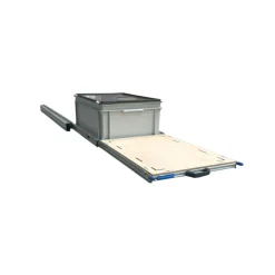 Aluminium 120x40 cm Heckauszug - 1 Box mit Deckel und Multiplex