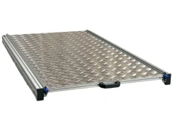 Aluminium-Heckauszug 120x60 mit Aluminium-Riffelblech