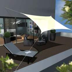 AMANKA 3 x 3 HDPE Sonnensegel - Beige