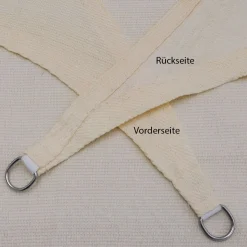 AMANKA 3 x 3 x 3 HDPE Sonnensegel - Beige