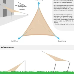 AMANKA 5 x 5 x 5 HDPE Sonnensegel - Beige