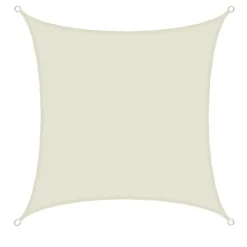 AMANKA 3x3 beiges wasserabweisendes Polyester Sonnensegel