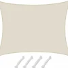 AMANKA 1,5x2m beiges Polyester wasserdichtes Schattennetz