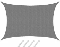 AMANKA 5x3m graues HDPE wasserdurchlässiges Schattennetz