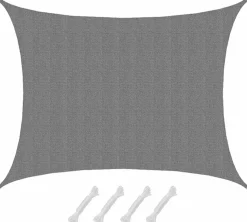 AMANKA 7x5m graues HDPE wasserdurchlässiges Schattennetz