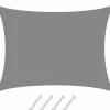 AMANKA 6x5m graues Polyester wasserdichtes Schattennetz