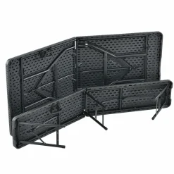 Amberg Rattan-Optik 3-teiliges Bierzeltgarnitur Set
