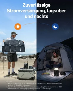 Anker SOLIX C300X DC Powerstation mit PS60 Solarpanel