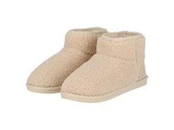 Apollo Damen Teddy Pantoffeln - Off White