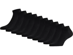 Apollo No Show Sneaker Black 10-pack Socken