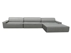ARKO Dreifach-Chaiselongue-Modulsofa - 360 x 160 cm Grau