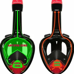 Atlantis 2.0 Schwarz L/XL Erwachsene Schnorchelmaske - Red