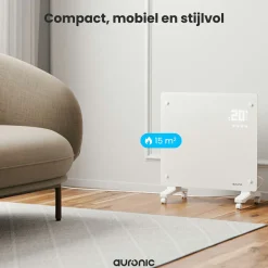 Auronic 1000 Watt Glasplattenheizung - White