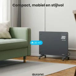 Auronic 1500 Watt Glasplattenheizung - Grey