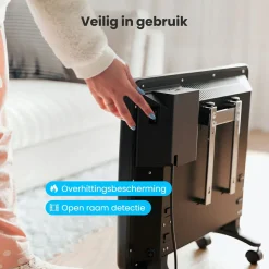 Auronic 1000 Watt Konvektorheizung - Black