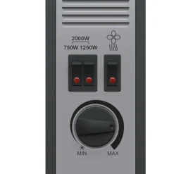 Auronic 2000 Watt Konvektorheizung - Black