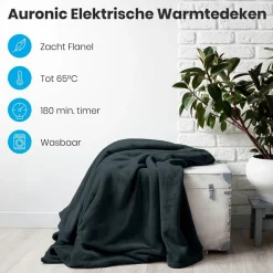 Auronic 1-Personen Elektrische Decke - Anthracite
