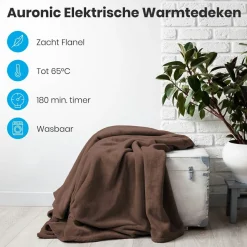 Auronic 2-Personen Elektrische Decke - Brown