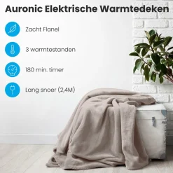 Auronic 2-Personen Elektrische Decke - Taupe