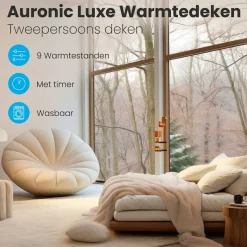 Auronic 2-Personen Elektrische Decke - Light Brown