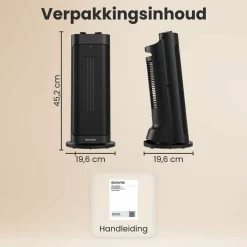 Auronic Pro 2000 Watt Ventilatorheizung - Black