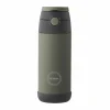 AYA&IDA 350 ml Kinder Thermosflasche mit Strohhalm - Green