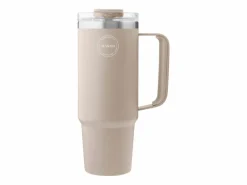 AYA&IDA 885 ml Thermobecher mit Strohhalm - Cream