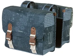 Basil Bohème doppelte Fahrradtasche - Indigo Blue