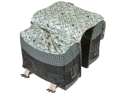 Basil Bohème doppelte Fahrradtasche - Charcoal