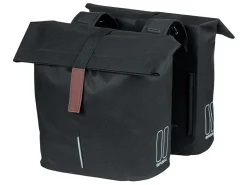 Basil City doppelte Fahrradtasche - Black
