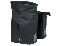 Basil City doppelte Fahrradtasche - Black