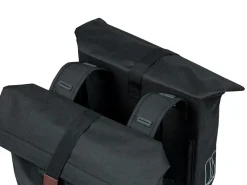 Basil City doppelte Fahrradtasche - Black