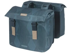 Basil Elegance doppelte Fahrradtasche - Estate Blue