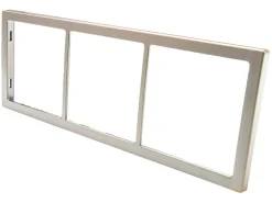 BBA Abdeckrahmen mit 3 Fächer - silver