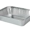 BBQ 22 x 15,5 x 4,5 cm Aluminium-Zubereitungsschale - 4 Stück