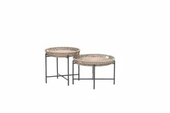 Benidorm Beistelltisch - Diameter 60xH50 cm natural rotan